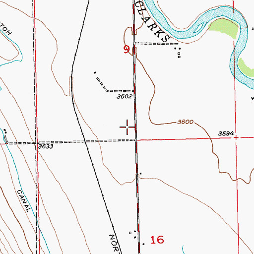 Topographic Map of 06S23E09CDDA01 Well, MT