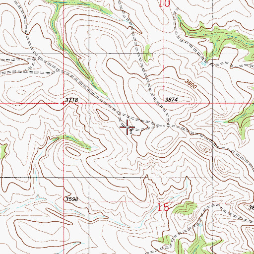 Topographic Map of 06S55E15BACA01 Well, MT