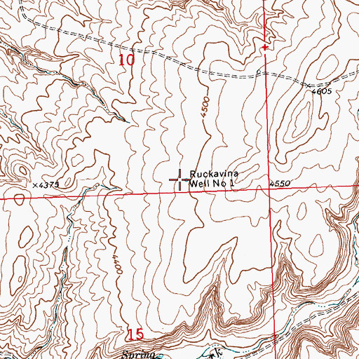 Topographic Map of 06S24E10DCDD01 Well, MT