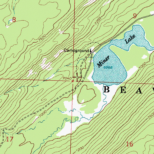 Topographic Map of 06S16W09CCCD01 Well, MT