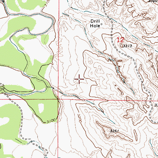 Topographic Map of 30N49E26DADA01 Well, MT