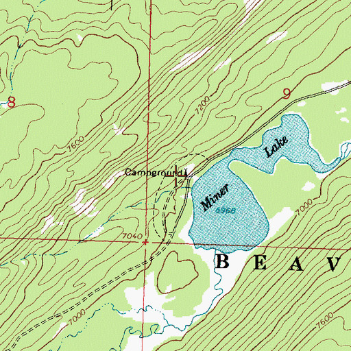 Topographic Map of 06S16W09CBDC01 Well, MT