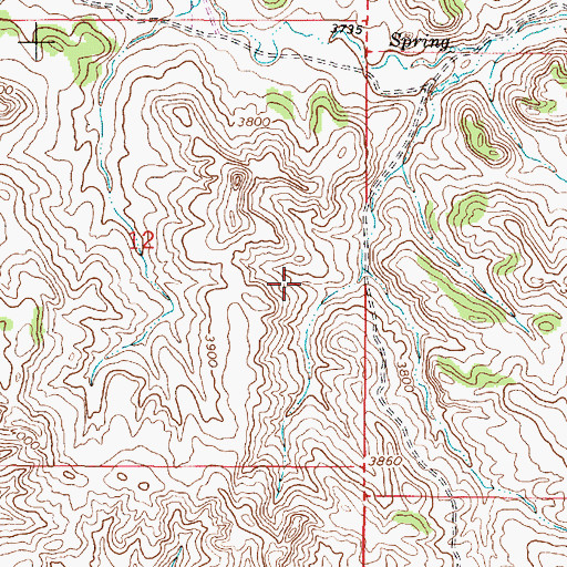 Topographic Map of 06S51E07CABC01 Well, MT