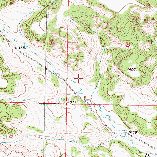 Topographic Map of 06S41E08CCBA01 Well, MT