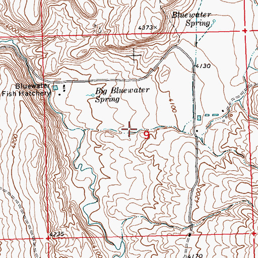 Topographic Map of 06S24E09AC__03 Spring, MT