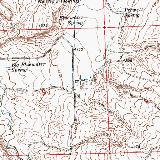 Topographic Map of 06S24E09AD__02 Spring, MT