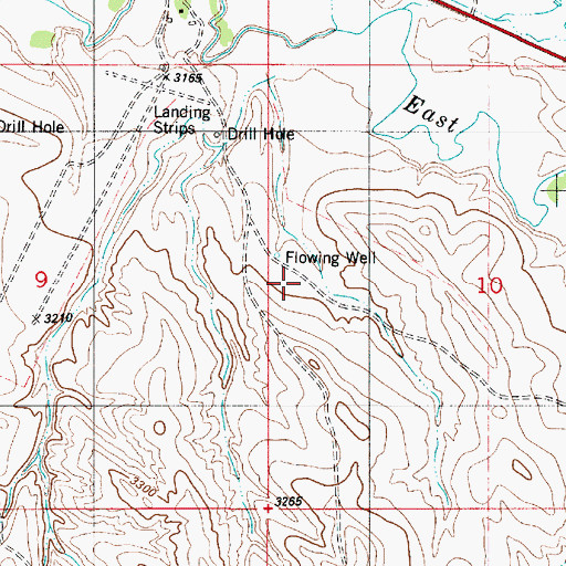 Topographic Map of 06S53E09ADA_01 Well, MT
