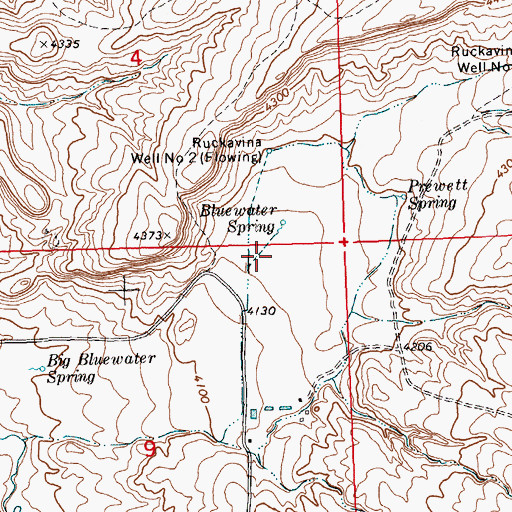 Topographic Map of 06S24E09AA__02 Spring, MT