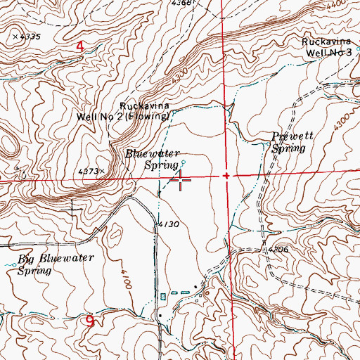 Topographic Map of 06S24E09AA__01 Spring, MT