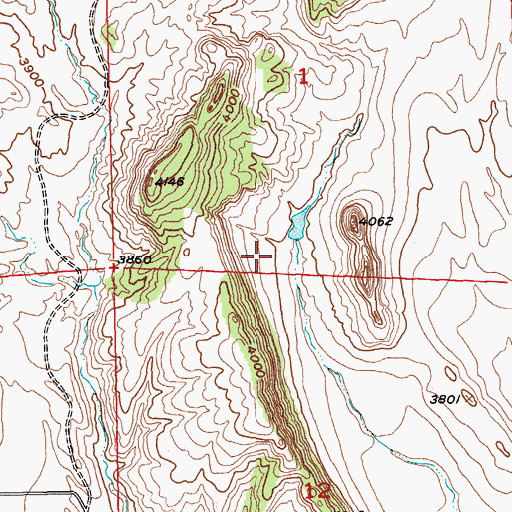 Topographic Map of 06S22E01CDBD01 Well, MT