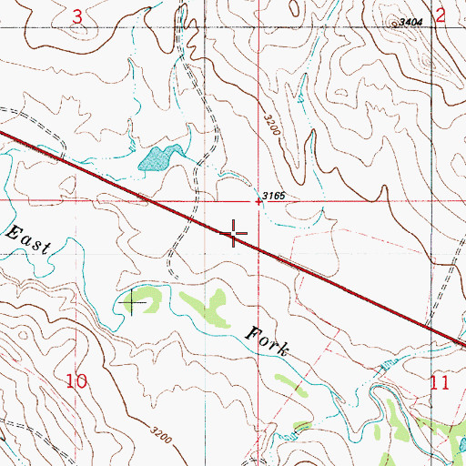 Topographic Map of 06S53E03DDC_01 Well, MT