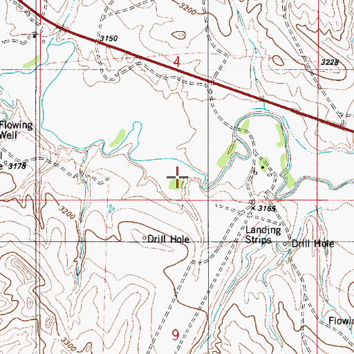 Topographic Map of 06S53E04DDCB01 Well, MT