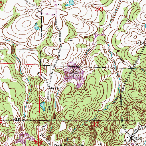 Topographic Map of Royston Lake Two, AR