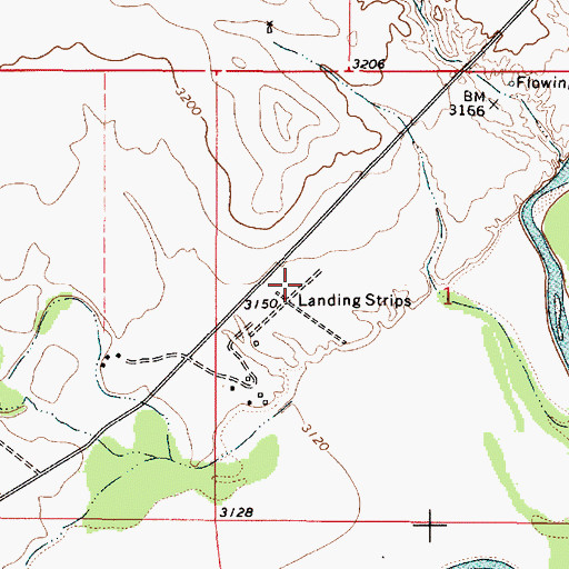 Topographic Map of 06S50E01BCDC01 Well, MT