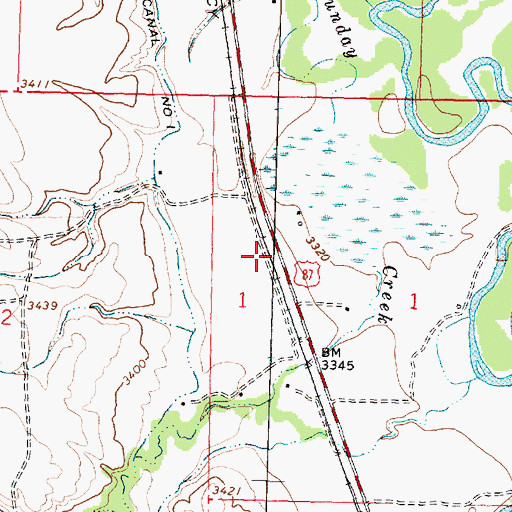 Topographic Map of 06S35E01BC__01 Well, MT