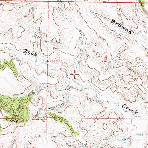 Topographic Map of 06S42E02CABC01 Well, MT