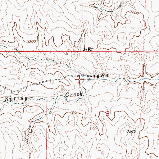 Topographic Map of 06S52E03ACAB01 Well, MT
