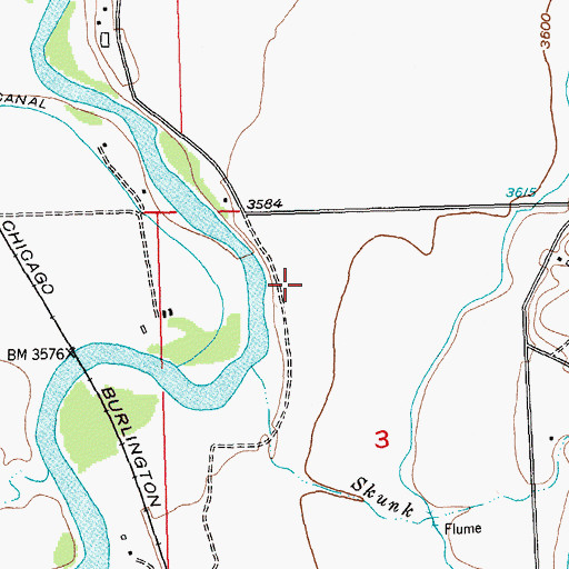 Topographic Map of 06S23E03BACA01 Well, MT
