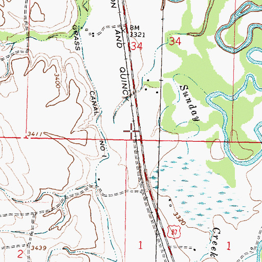 Topographic Map of 05S35E34DC__01 Well, MT