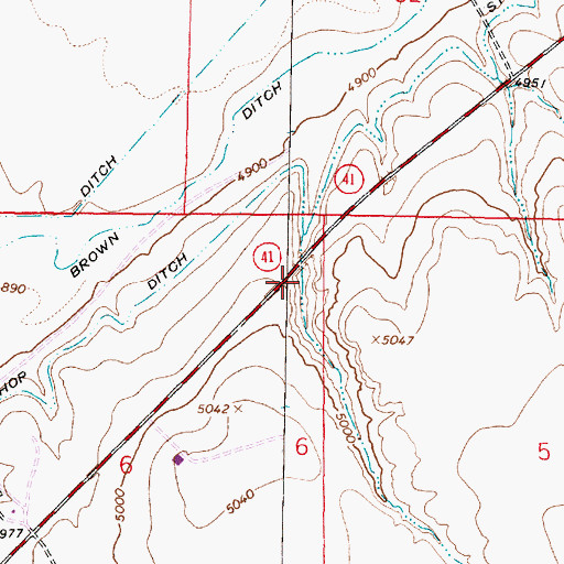 Topographic Map of 06S07W06AADA01 Well, MT