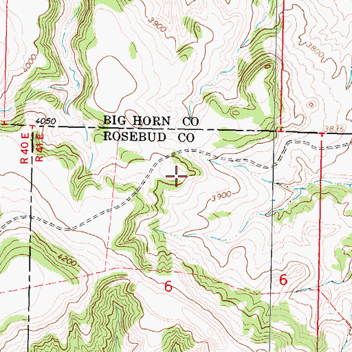 Topographic Map of 06S41E06ABBC01 Well, MT