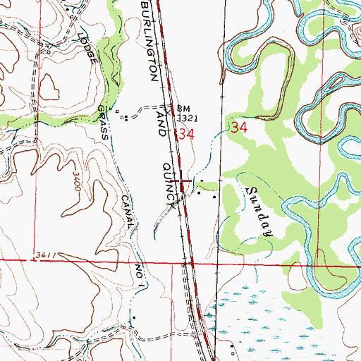 Topographic Map of 05S35E34DB__01 Well, MT