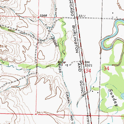 Topographic Map of 05S35E34BD__01 Well, MT