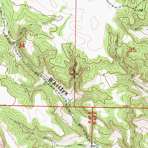 Topographic Map of 05S41E35CBCC01 Spring, MT