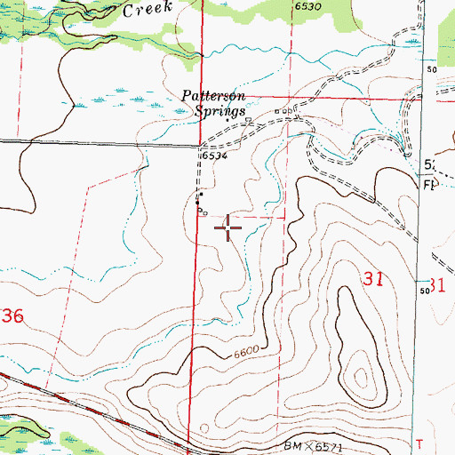 Topographic Map of 05S14W31BCAC01 Well, MT