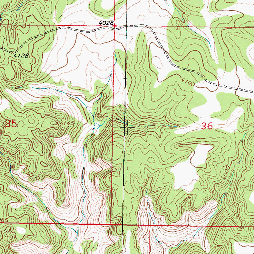 Topographic Map of 05S41E36CBBA01 Spring, MT
