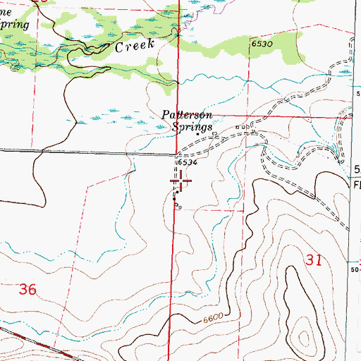 Topographic Map of 05S14W31BCBB01 Well, MT