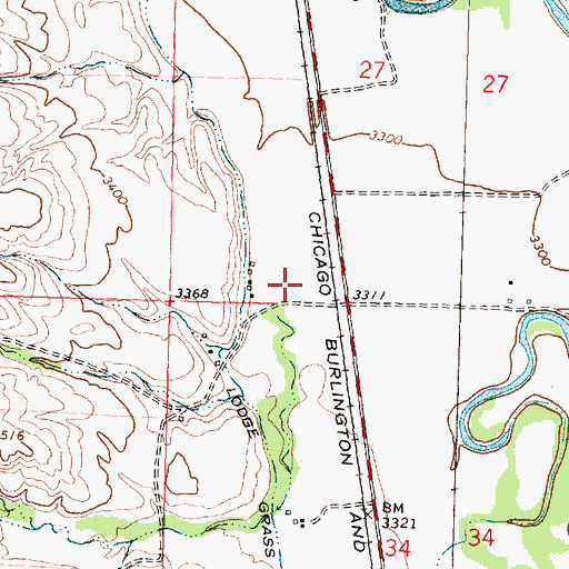 Topographic Map of 05S35E27CD__01 Well, MT