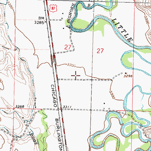 Topographic Map of 05S35E27DB__01 Well, MT