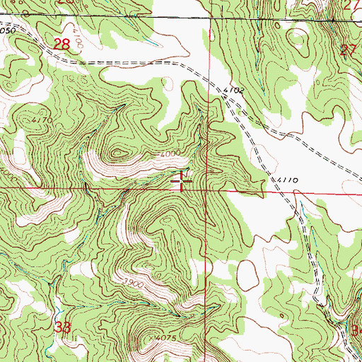 Topographic Map of 05S41E28DDDC01 Spring, MT