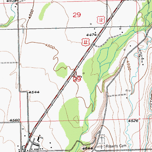 Topographic Map of 05S21E29DBCB01 Well, MT