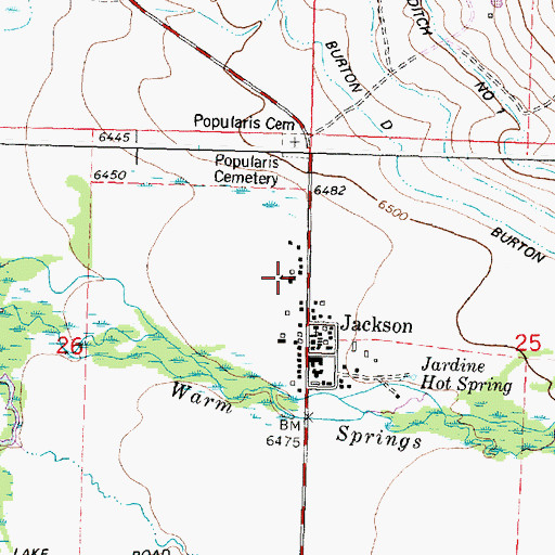 Topographic Map of 05S15W26ADAD01 Well, MT