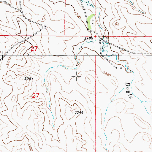 Topographic Map of 05S51E27ABB_01 Well, MT