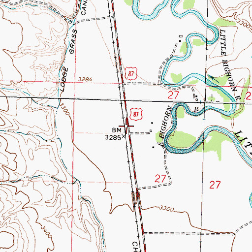 Topographic Map of 05S35E27BA__01 Well, MT
