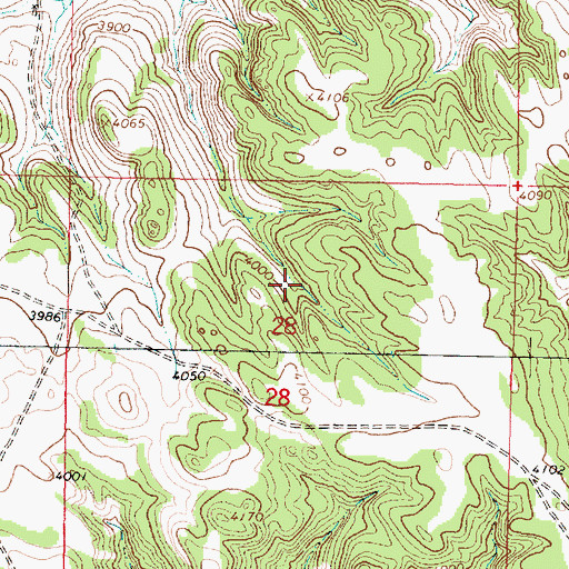 Topographic Map of 05S41E28ABC_01 Well, MT