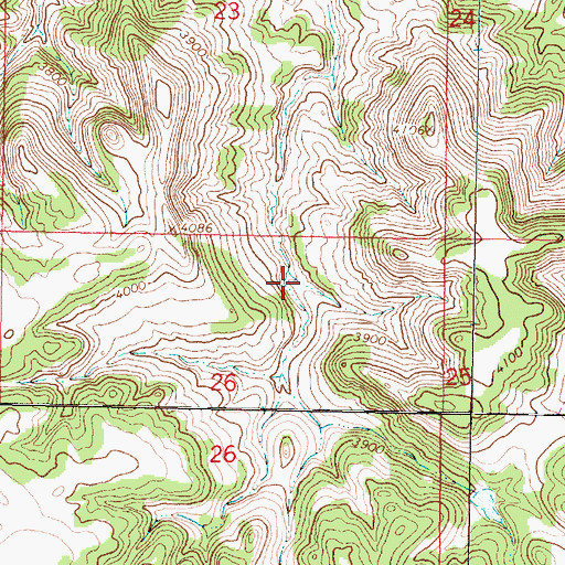 Topographic Map of 05S41E26ABAC01 Spring, MT