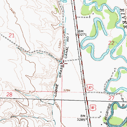 Topographic Map of 05S35E22CB__01 Well, MT