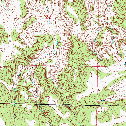 Topographic Map of 05S41E22DCDC01 Spring, MT