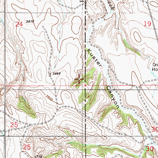 Topographic Map of 05S54E24DBD_01 Well, MT