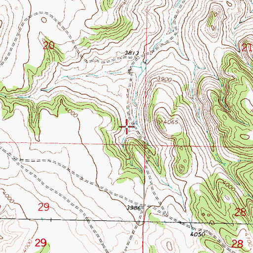 Topographic Map of 05S41E20DDDB01 Well, MT