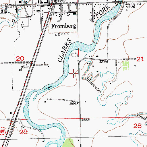 Topographic Map of 05S23E20DAAD01 Well, MT