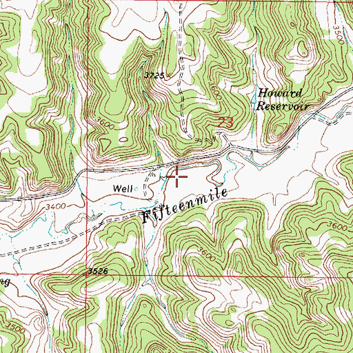 Topographic Map of 05S46E23CACA01 Well, MT