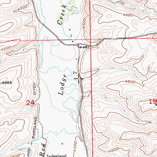 Topographic Map of 05S19E24ADAB01 Well, MT
