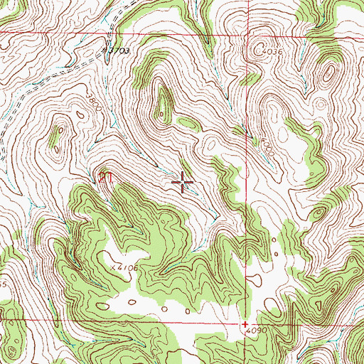 Topographic Map of 05S41E21DABB01 Spring, MT