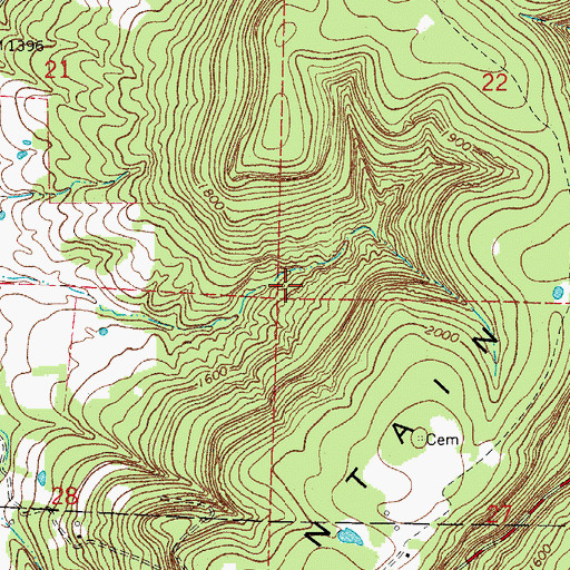 Topographic Map of Beaver Lodge Lake, AR