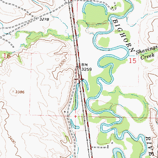 Topographic Map of 05S35E15CB__01 Well, MT